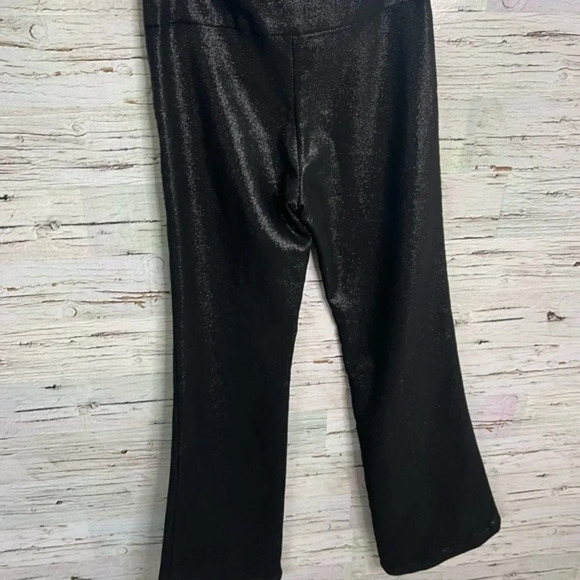 Artelier Nicole miller black sparkly flare pants bottoms size 2 - Picture 7 of 8
